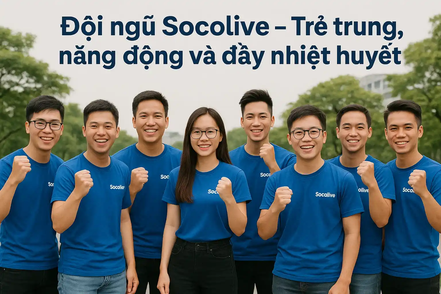 Đội ngũ Socolive – Trẻ trung, năng động và đầy nhiệt huyết